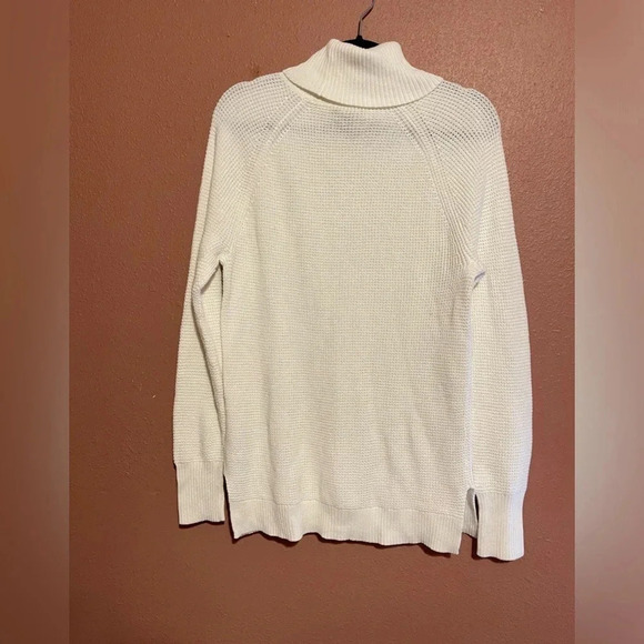 J. Crew Mercantile Thermal waffle knit Turtle Neck Sweater medium - Picture 2 of 2